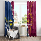 Custom Cowboys And Broncos Rugby Window Curtain Dynamic Style