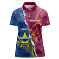 Custom Cowboys And Broncos Rugby Women Polo Shirt Dynamic Style