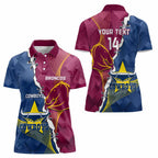 Custom Cowboys And Broncos Rugby Women Polo Shirt Dynamic Style