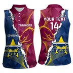 Custom Cowboys And Broncos Rugby Women Sleeveless Polo Shirt Dynamic Style