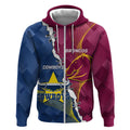 Custom Cowboys And Broncos Rugby Zip Hoodie Dynamic Style
