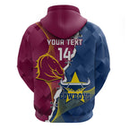 Custom Cowboys And Broncos Rugby Zip Hoodie Dynamic Style