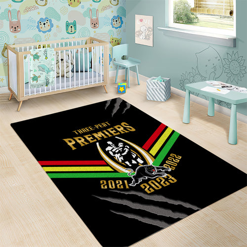 nrl-panthers-area-rug-premiers-2023-three-peat-proud-of-our-boys-black