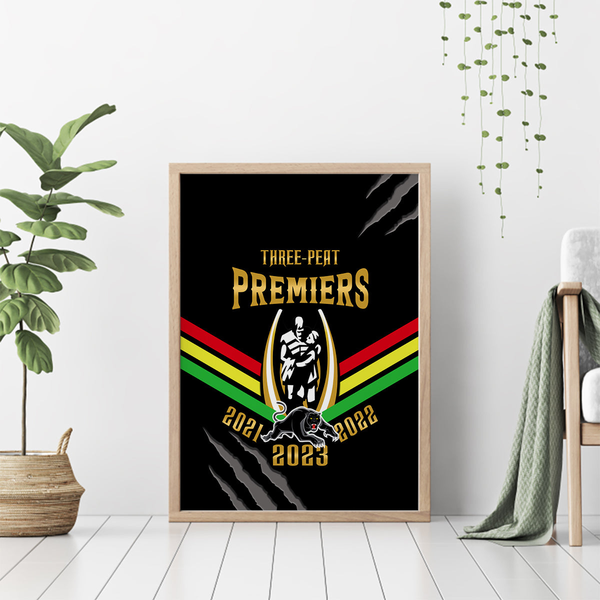 nrl-panthers-canvas-wall-art-premiers-2023-three-peat-proud-of-our-boys-black