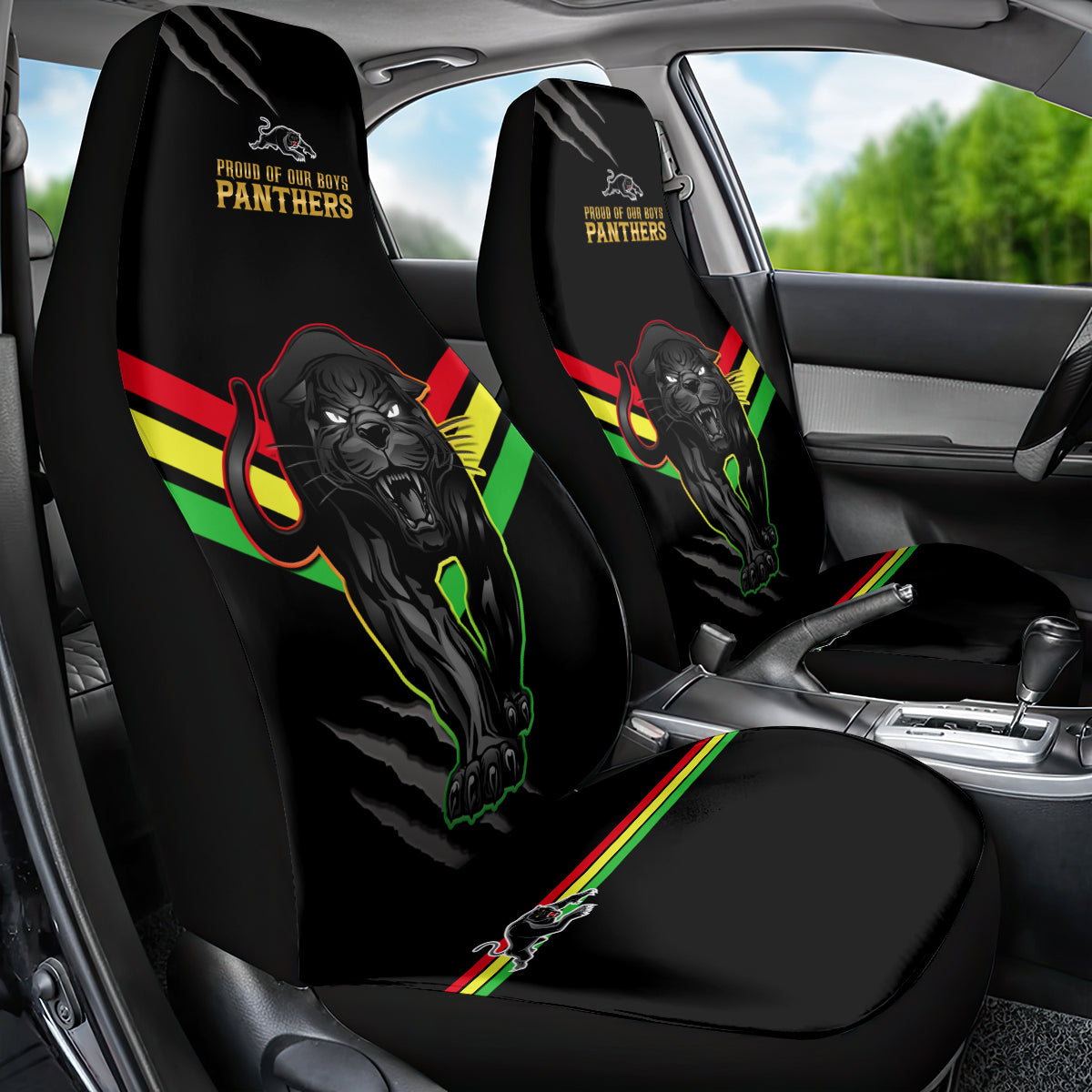 nrl-panthers-car-seat-cover-premiers-2023-three-peat-proud-of-our-boys-black