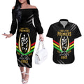 nrl-panthers-couples-matching-off-the-shoulder-long-sleeve-dress-and-hawaiian-shirt-premiers-2023-three-peat-proud-of-our-boys-black