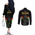 nrl-panthers-couples-matching-off-the-shoulder-long-sleeve-dress-and-long-sleeve-button-shirts-premiers-2023-three-peat-proud-of-our-boys-black