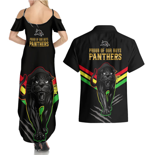 nrl-panthers-couples-matching-summer-maxi-dress-and-hawaiian-shirt-premiers-2023-three-peat-proud-of-our-boys-black