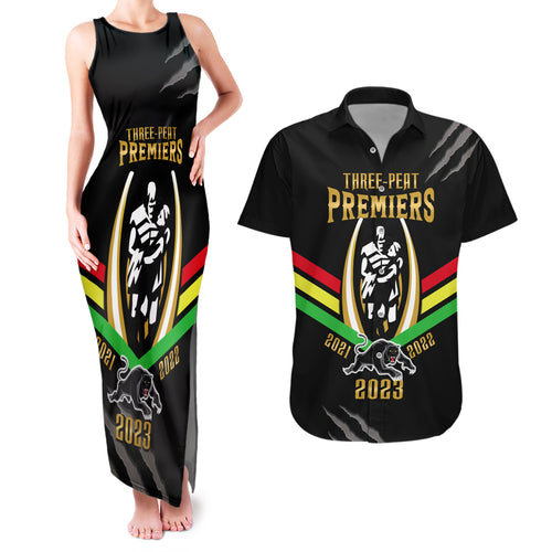 nrl-panthers-couples-matching-tank-maxi-dress-and-hawaiian-shirt-premiers-2023-three-peat-proud-of-our-boys-black