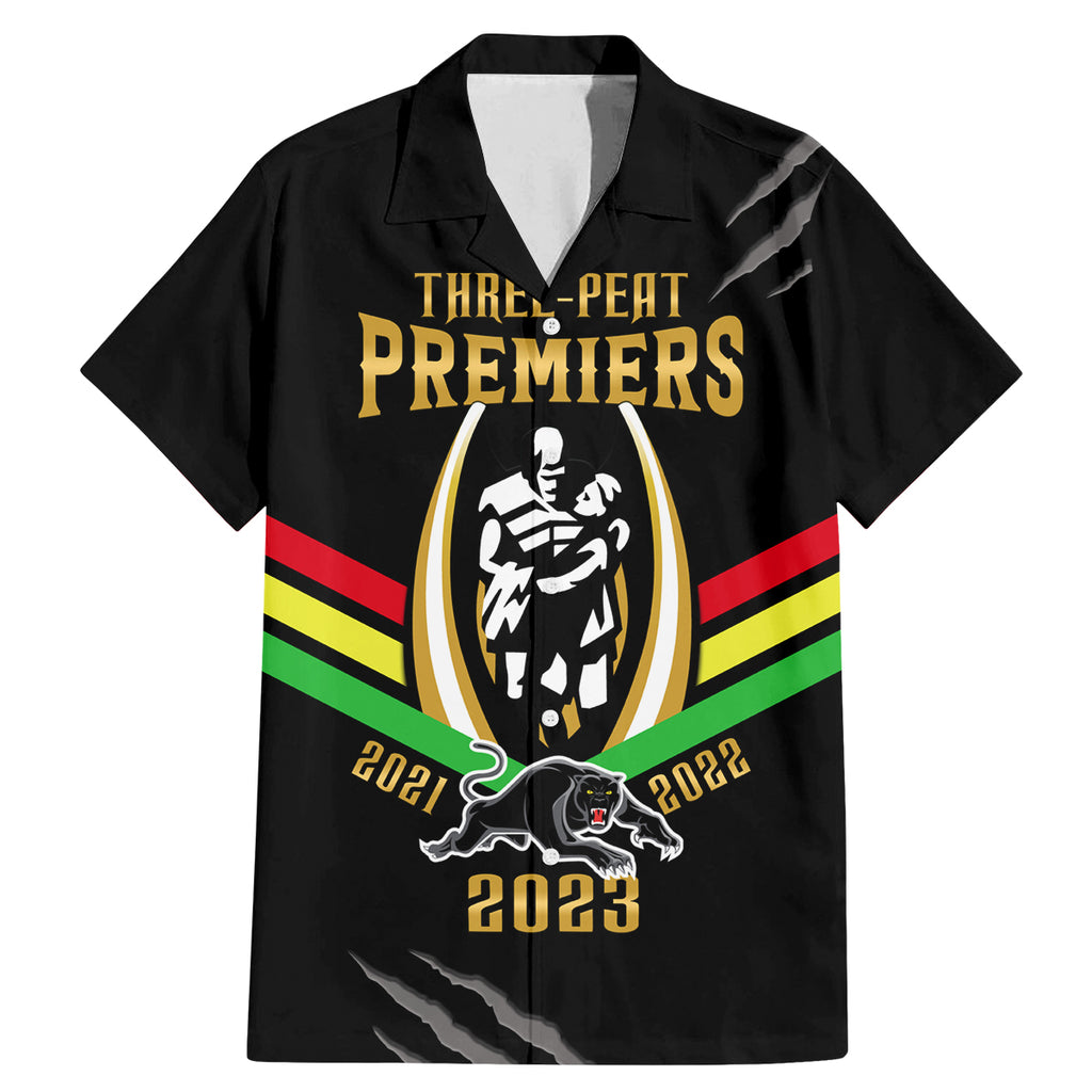 nrl-panthers-family-matching-mermaid-dress-and-hawaiian-shirt-premiers-2023-three-peat-proud-of-our-boys-black