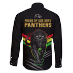 nrl-panthers-family-matching-off-shoulder-long-sleeve-dress-and-hawaiian-shirt-premiers-2023-three-peat-proud-of-our-boys-black