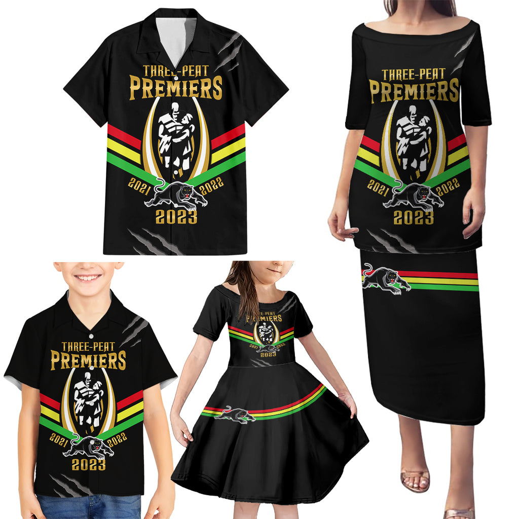 nrl-panthers-family-matching-puletasi-dress-and-hawaiian-shirt-premiers-2023-three-peat-proud-of-our-boys-black