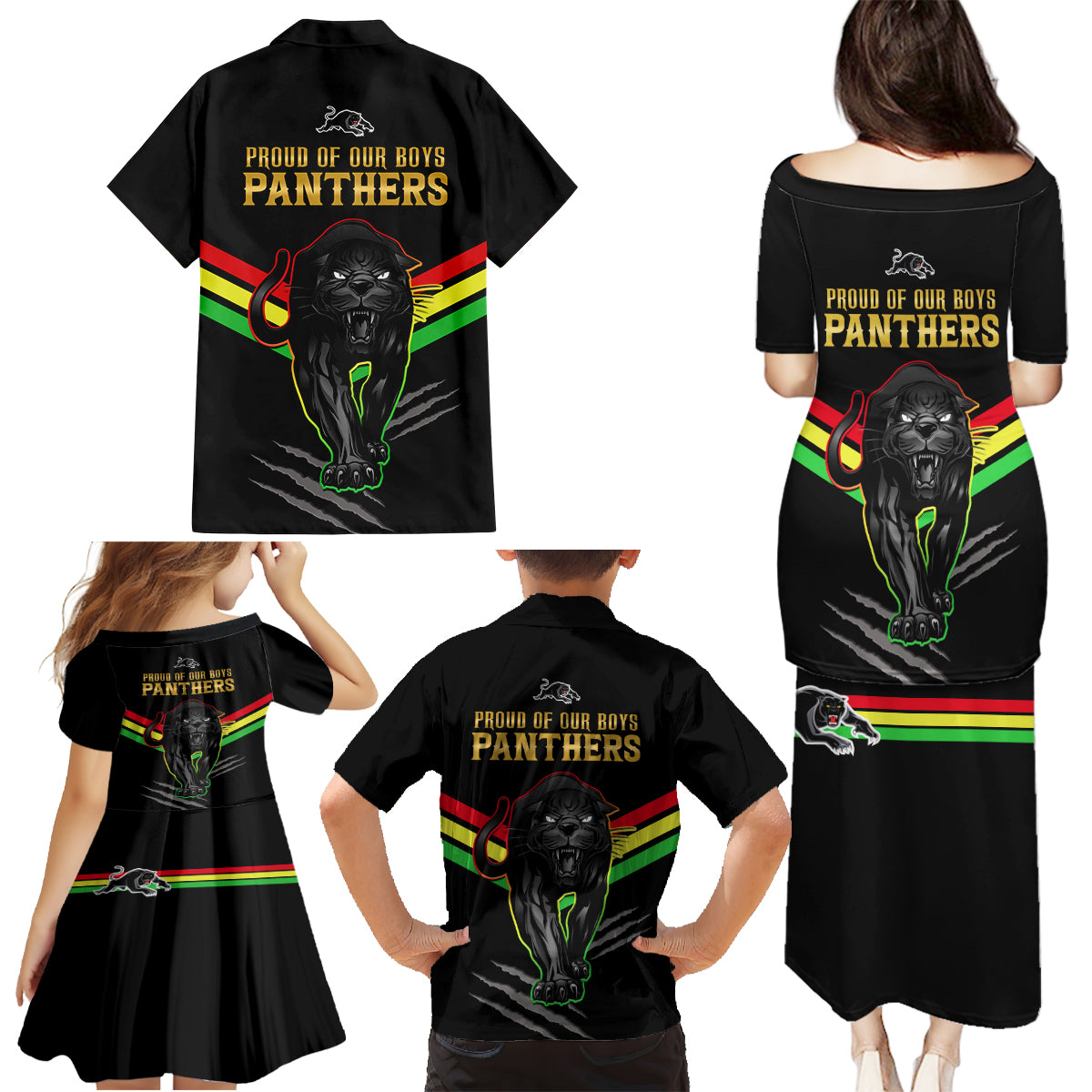 nrl-panthers-family-matching-puletasi-dress-and-hawaiian-shirt-premiers-2023-three-peat-proud-of-our-boys-black