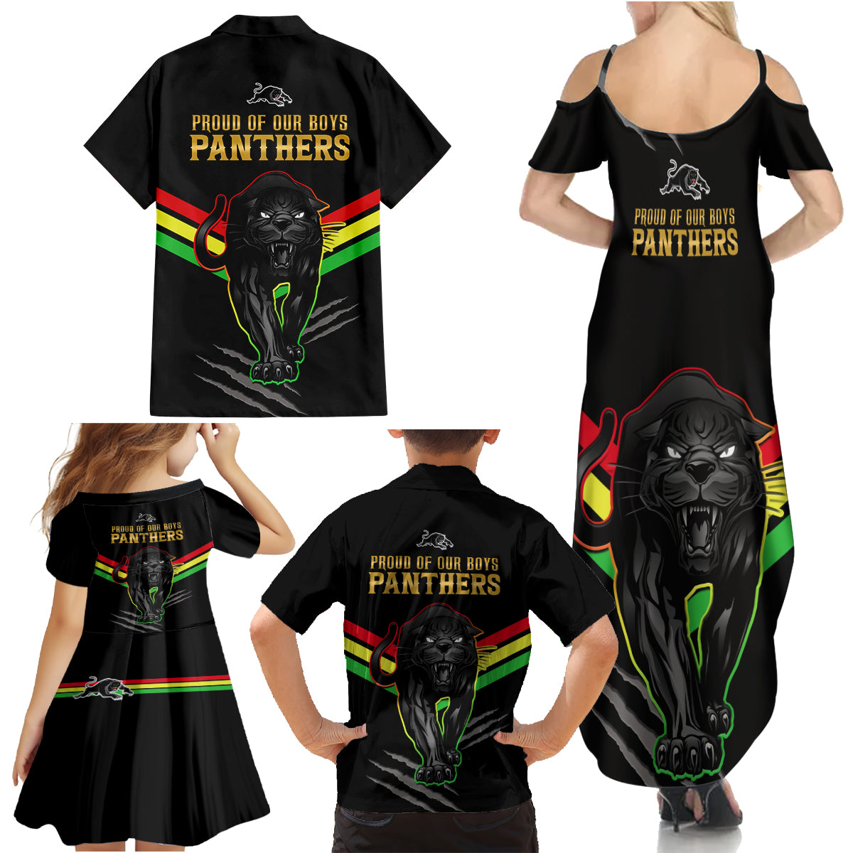 nrl-panthers-family-matching-summer-maxi-dress-and-hawaiian-shirt-premiers-2023-three-peat-proud-of-our-boys-black