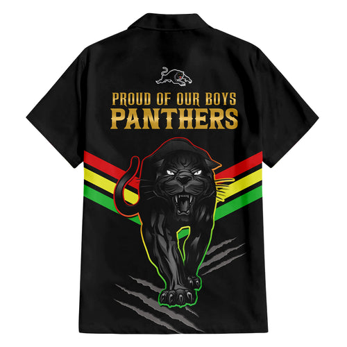 nrl-panthers-family-matching-summer-maxi-dress-and-hawaiian-shirt-premiers-2023-three-peat-proud-of-our-boys-black