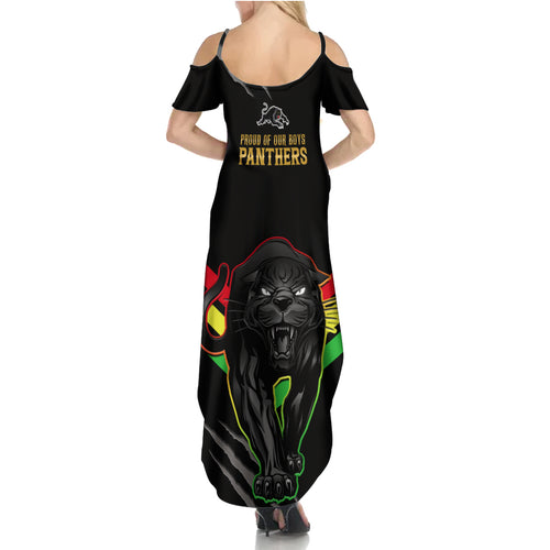 nrl-panthers-family-matching-summer-maxi-dress-and-hawaiian-shirt-premiers-2023-three-peat-proud-of-our-boys-black