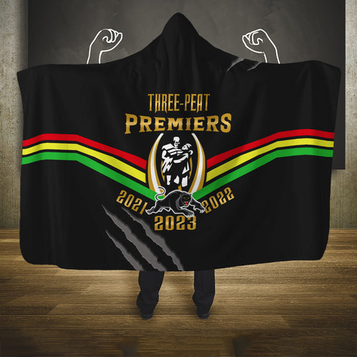 nrl-panthers-hooded-blanket-premiers-2023-three-peat-proud-of-our-boys-black