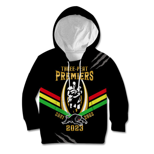 nrl-panthers-kid-hoodie-premiers-2023-three-peat-proud-of-our-boys-black