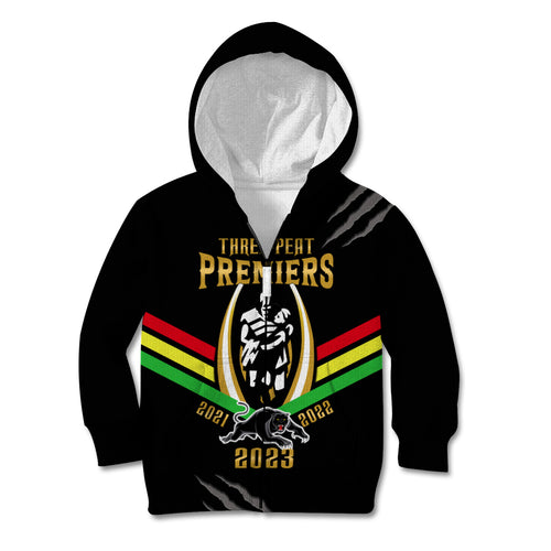 nrl-panthers-kid-hoodie-premiers-2023-three-peat-proud-of-our-boys-black