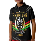 nrl-panthers-kid-polo-shirt-premiers-2023-three-peat-proud-of-our-boys-black