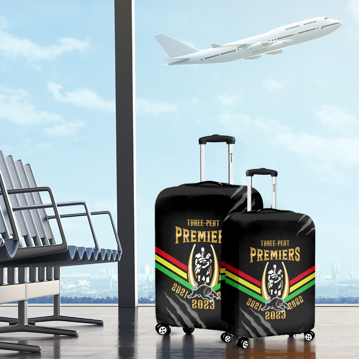 nrl-panthers-luggage-cover-premiers-2023-three-peat-proud-of-our-boys-black
