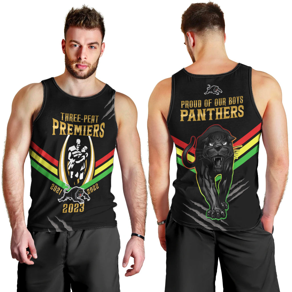 nrl-panthers-men-tank-top-premiers-2023-three-peat-proud-of-our-boys-black