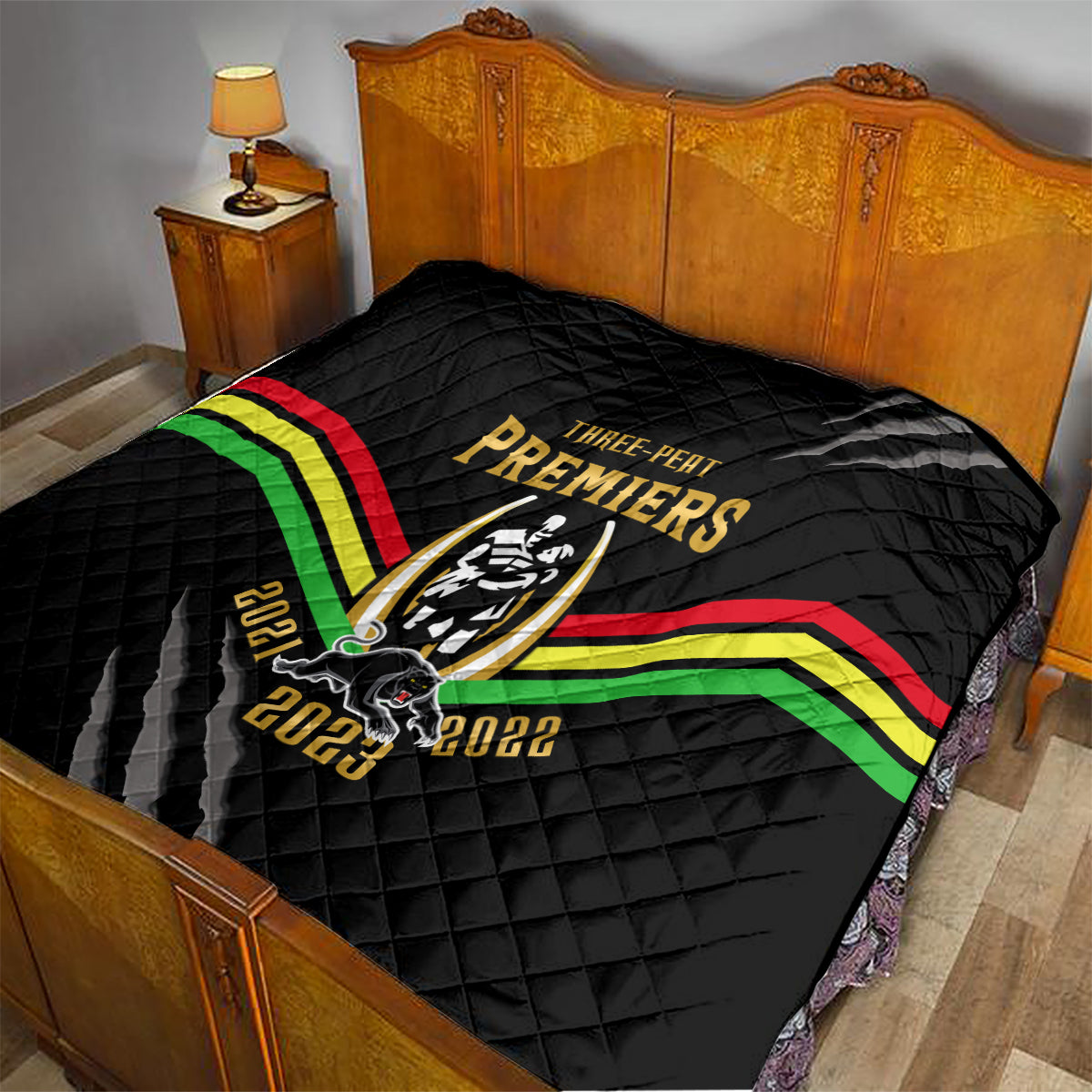 nrl-panthers-quilt-premiers-2023-three-peat-proud-of-our-boys-black