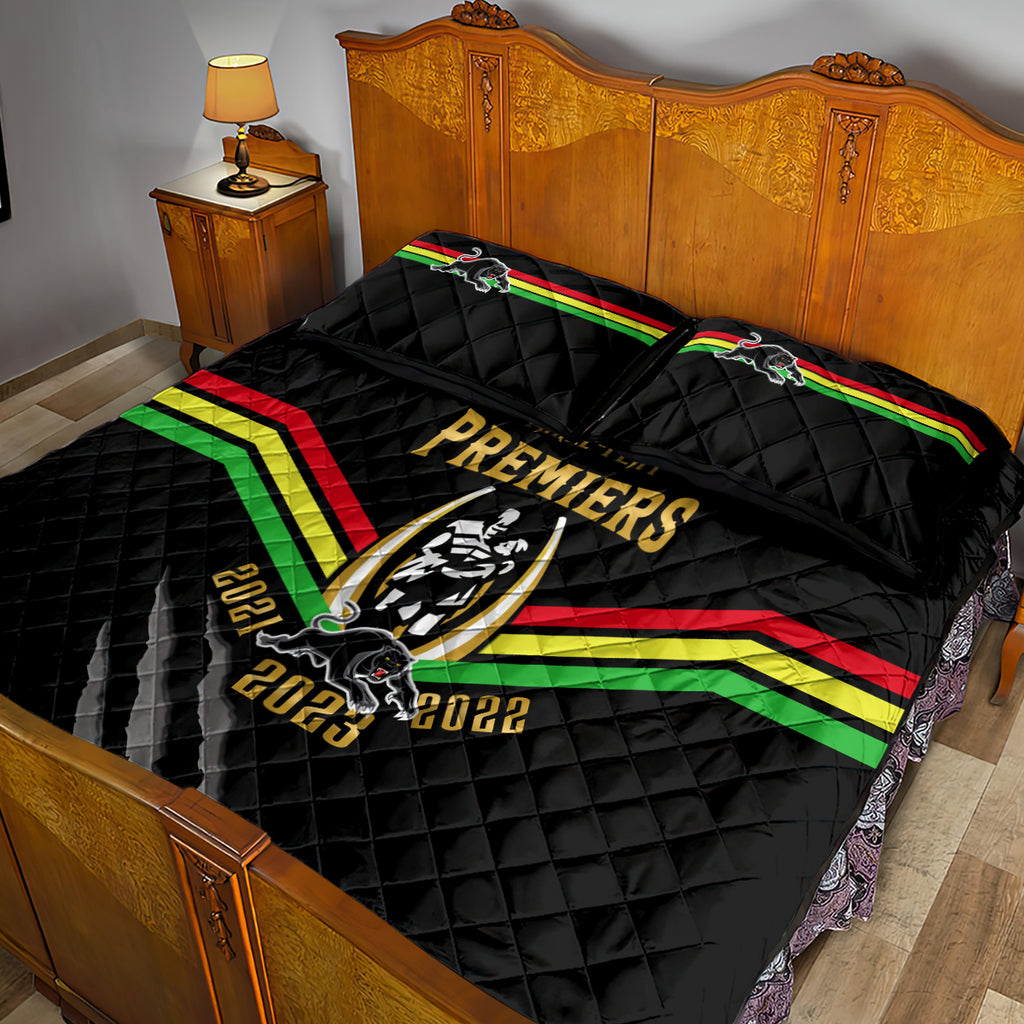 nrl-panthers-quilt-bed-set-premiers-2023-three-peat-proud-of-our-boys-black