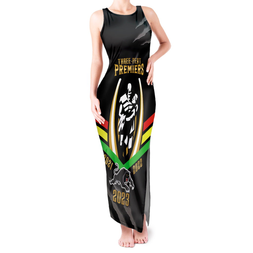 nrl-panthers-tank-maxi-dress-premiers-2023-three-peat-proud-of-our-boys-black