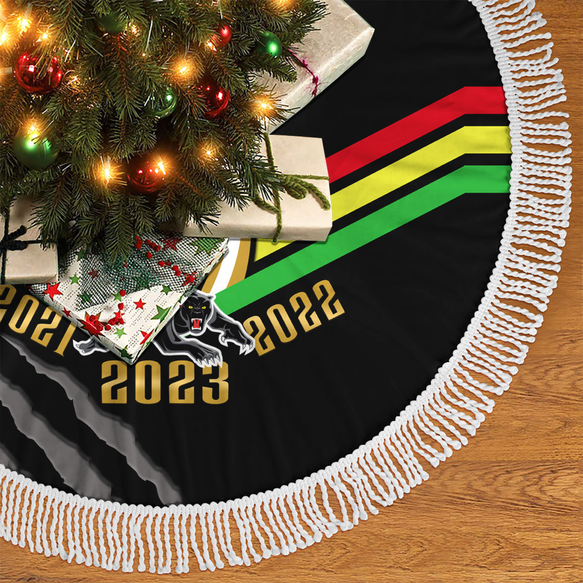nrl-panthers-tree-skirt-premiers-2023-three-peat-proud-of-our-boys-black