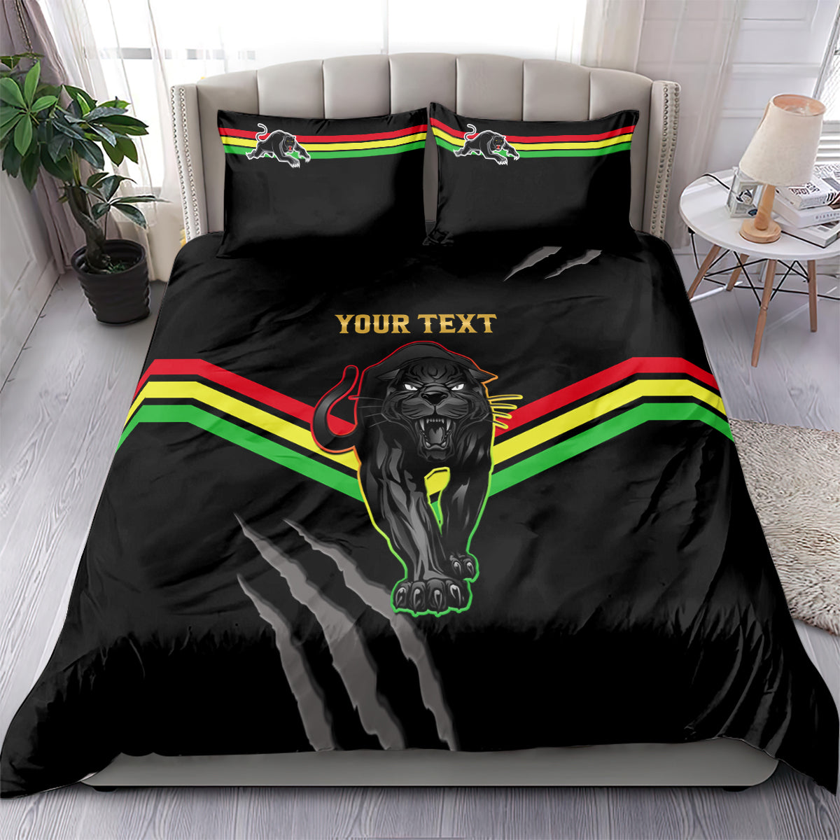 personalised-nrl-panthers-bedding-set-premiers-2023-three-peat-proud-of-our-boys-black