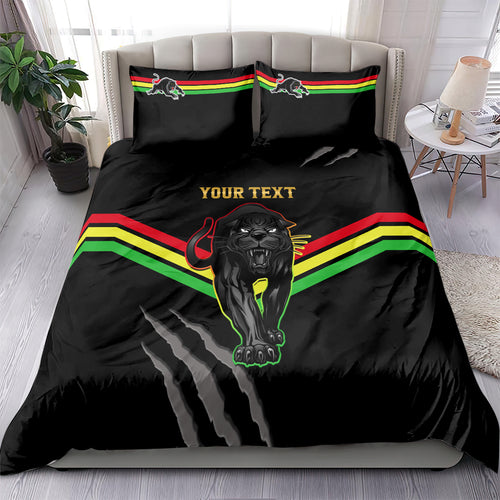 personalised-nrl-panthers-bedding-set-premiers-2023-three-peat-proud-of-our-boys-black
