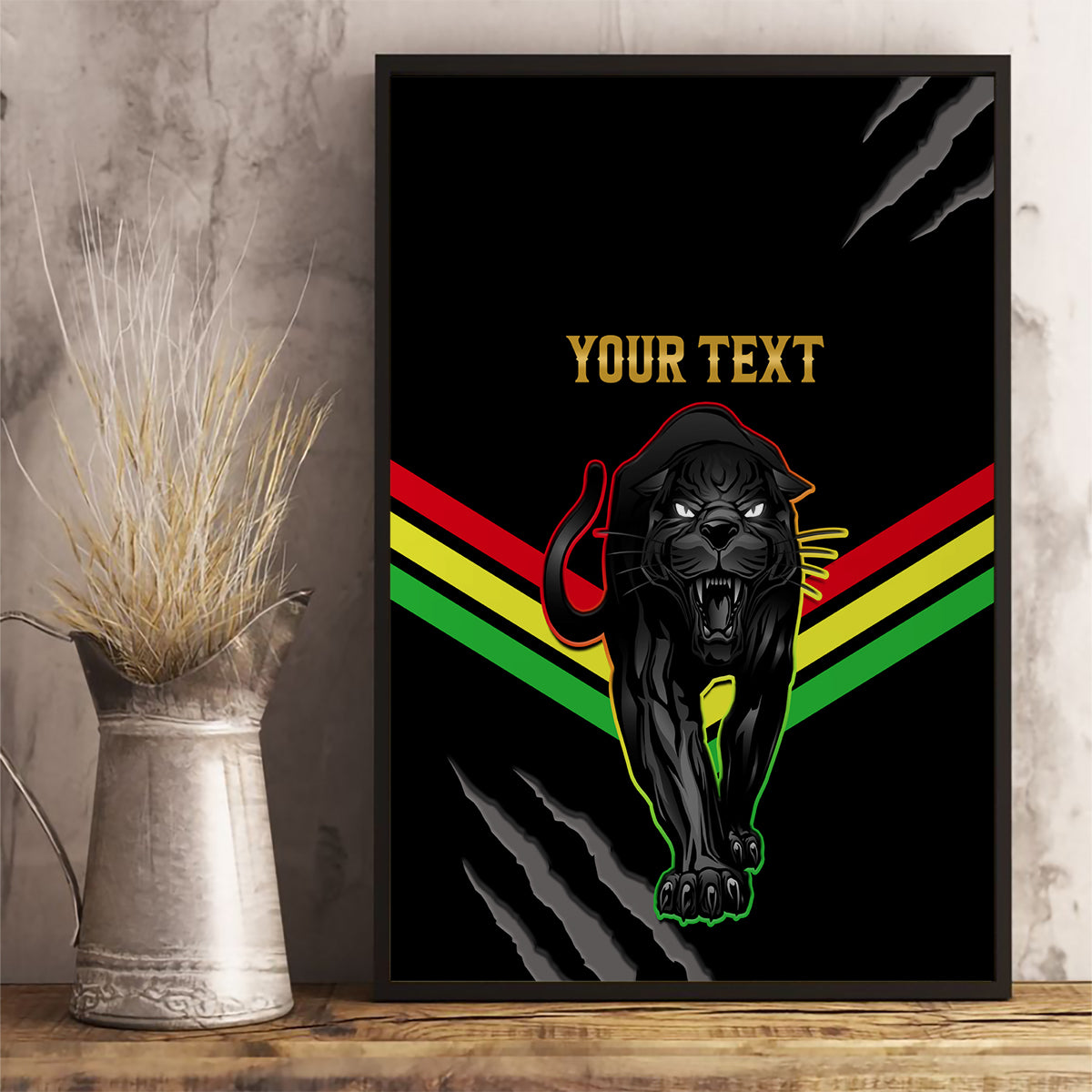 personalised-nrl-panthers-canvas-wall-art-premiers-2023-three-peat-proud-of-our-boys-black