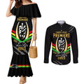 personalised-nrl-panthers-couples-matching-mermaid-dress-and-long-sleeve-button-shirts-premiers-2023-three-peat-proud-of-our-boys-black