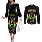 personalised-nrl-panthers-couples-matching-off-the-shoulder-long-sleeve-dress-and-long-sleeve-button-shirts-premiers-2023-three-peat-proud-of-our-boys-black