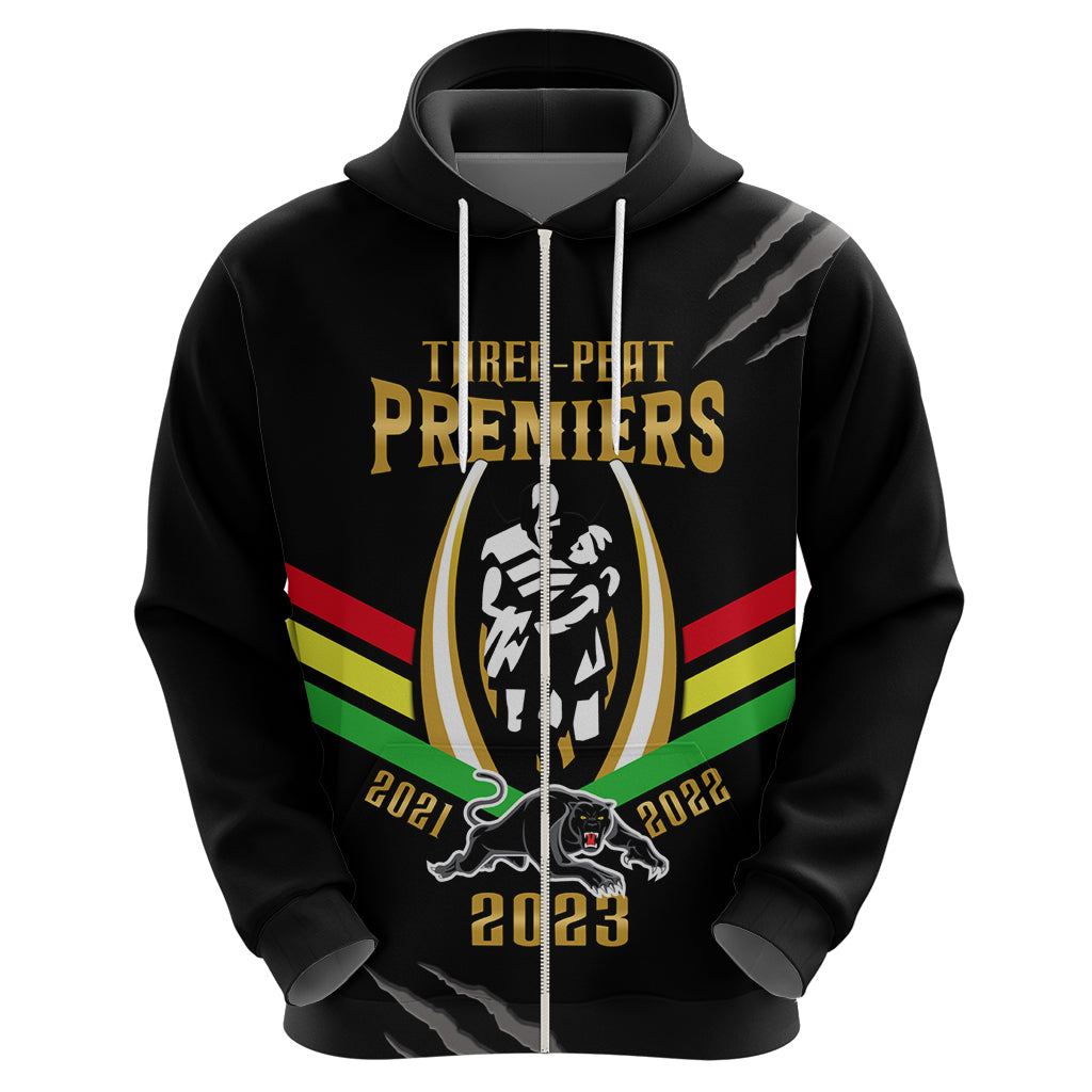 personalised-nrl-panthers-hoodie-premiers-2023-three-peat-proud-of-our-boys-black