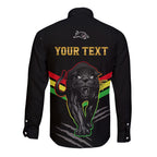 personalised-nrl-panthers-long-sleeve-button-shirt-premiers-2023-three-peat-proud-of-our-boys-black