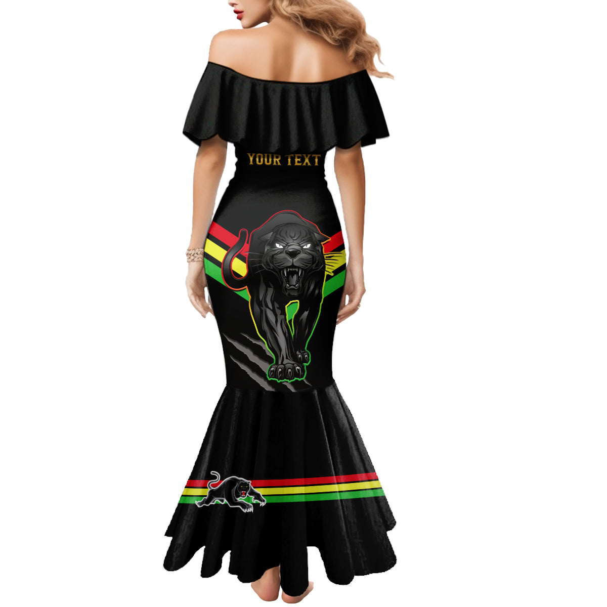 personalised-nrl-panthers-mermaid-dress-premiers-2023-three-peat-proud-of-our-boys-black