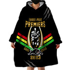 personalised-nrl-panthers-wearable-blanket-hoodie-premiers-2023-three-peat-proud-of-our-boys-black
