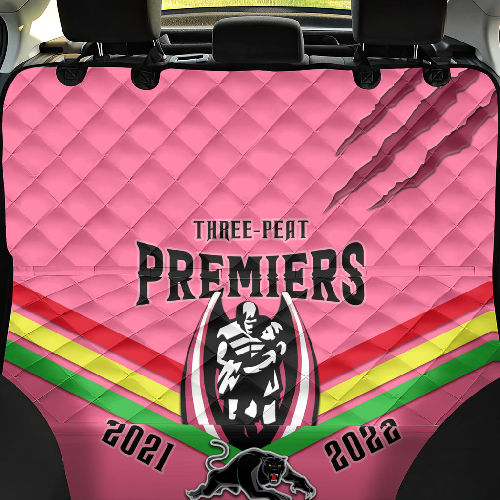 nrl-panthers-back-car-seat-cover-premiers-2023-three-peat-proud-of-our-boys-pink