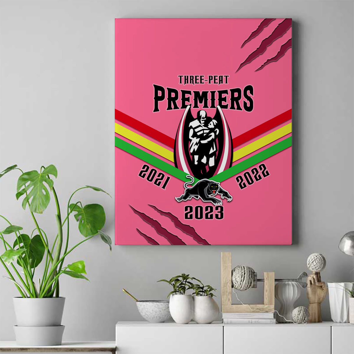 nrl-panthers-canvas-wall-art-premiers-2023-three-peat-proud-of-our-boys-pink