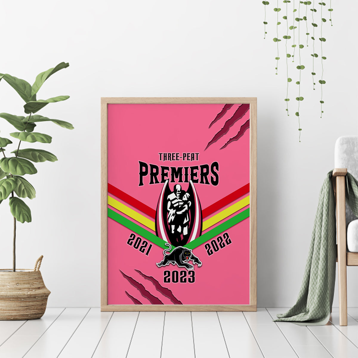 nrl-panthers-canvas-wall-art-premiers-2023-three-peat-proud-of-our-boys-pink