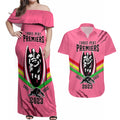 nrl-panthers-couples-matching-off-shoulder-maxi-dress-and-hawaiian-shirt-premiers-2023-three-peat-proud-of-our-boys-pink
