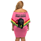 nrl-panthers-family-matching-off-shoulder-short-dress-and-hawaiian-shirt-premiers-2023-three-peat-proud-of-our-boys-pink
