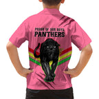 nrl-panthers-family-matching-short-sleeve-bodycon-dress-and-hawaiian-shirt-premiers-2023-three-peat-proud-of-our-boys-pink