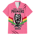 nrl-panthers-family-matching-short-sleeve-bodycon-dress-and-hawaiian-shirt-premiers-2023-three-peat-proud-of-our-boys-pink
