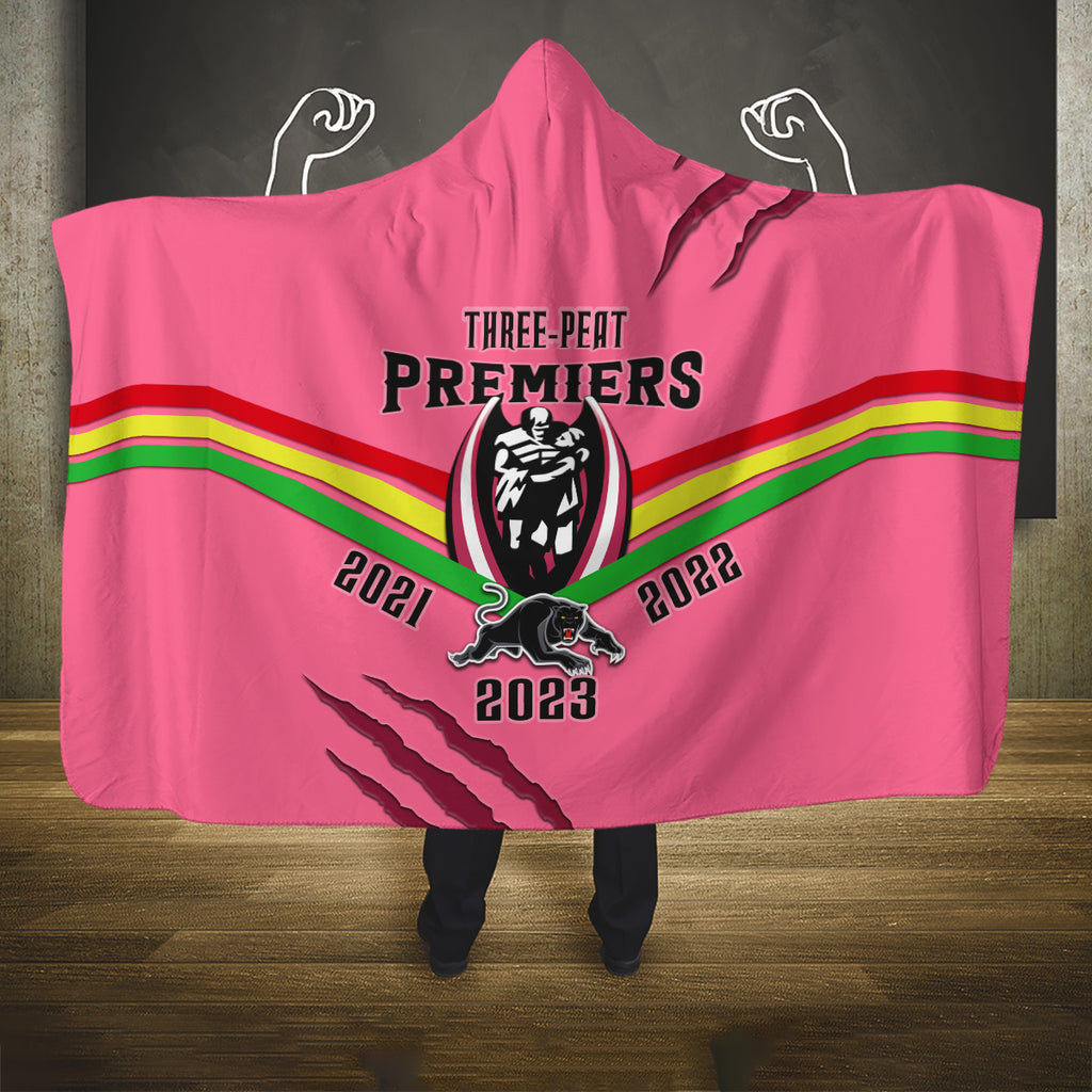 nrl-panthers-hooded-blanket-premiers-2023-three-peat-proud-of-our-boys-pink