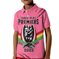 nrl-panthers-kid-polo-shirt-premiers-2023-three-peat-proud-of-our-boys-pink