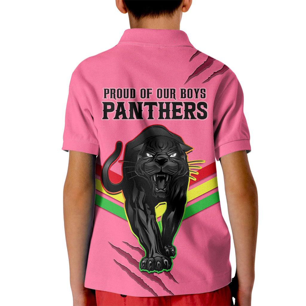 nrl-panthers-kid-polo-shirt-premiers-2023-three-peat-proud-of-our-boys-pink
