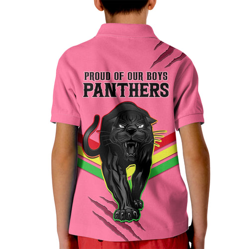 nrl-panthers-kid-polo-shirt-premiers-2023-three-peat-proud-of-our-boys-pink